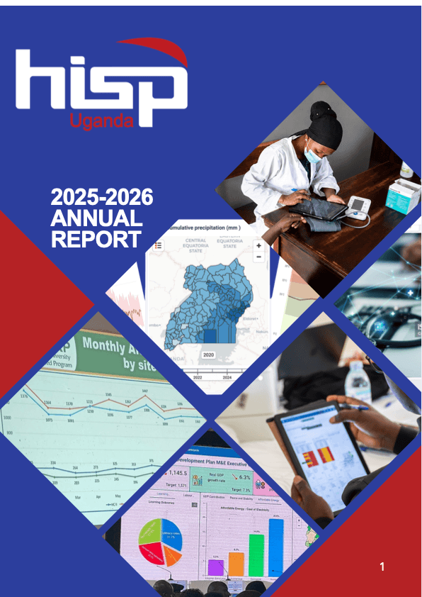 Cover of the HISP Uganda 2025-2026 Annual Report